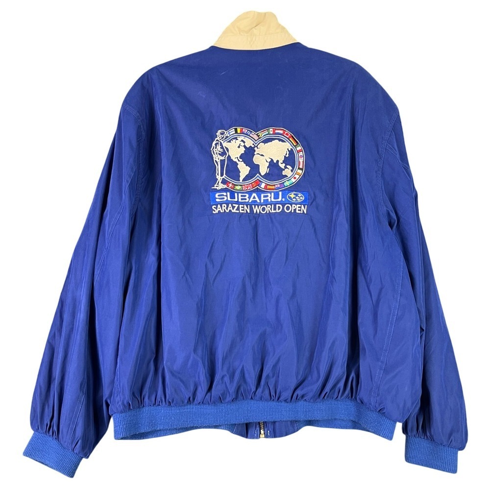 Subaru Sarazen World Open Jacket Mens XXL Weatherproof Vintage Windbreaker Coat